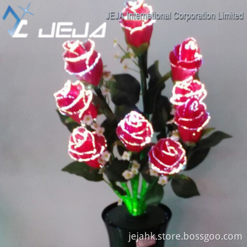 Decorative Wedding Occasion Artificial Fiber Flower Light